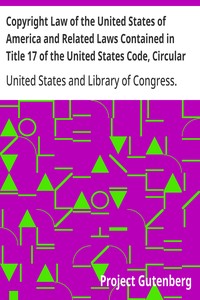 Cover of Copyright Law of the United States of America and Related Laws Contained in Title 17 of the United States Code, Circular 92