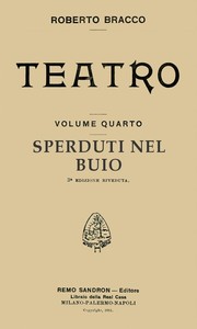 Cover of Sperduti nel buio: Dramma in tre atti