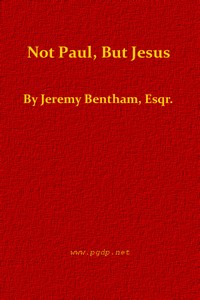 Cover of Not Paul, but Jesus