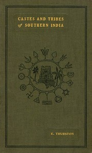 Cover of Castes and Tribes of Southern India. Vol. 3 of 7