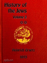 Cover of History of the Jews, Vol. 2 (of 6)