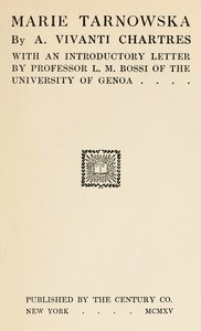 Cover of Marie Tarnowska