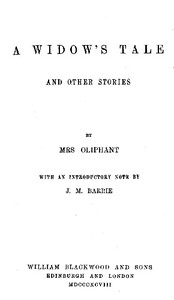 Cover of A Widow's Tale, and Other Stories