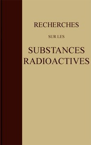 Cover of Recherches sur les substances radioactives