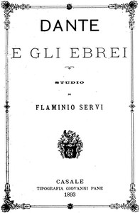 Cover of Dante e gli Ebrei: Studio