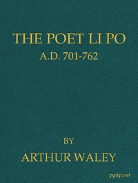 Cover of The Poet Li Po, A.D. 701-762