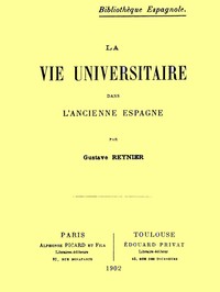 Cover of La Vie Universitaire dans l'Ancienne Espagne