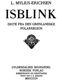 Cover of Isblink: Digte fra den grønlandske Polarregion