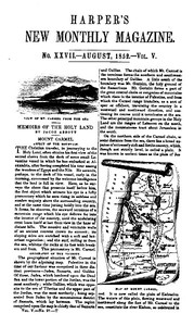 Cover of Harper's New Monthly Magazine, No. XXVII, August 1852, Vol. V