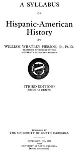 Cover of A Syllabus of Hispanic-American History