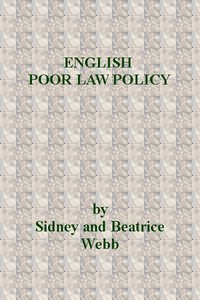 Cover of English Poor Law Policy
