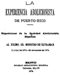 Cover of La Experiencia Abolicionista de Puerto Rico