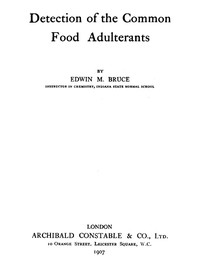 Cover of Detection of the Common Food Adulterants