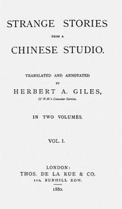 Cover of Strange Stories from a Chinese Studio, Vol. 1 (of 2)