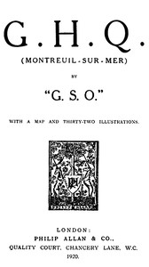 Cover of G. H. Q. (Montreuil-Sur-Mer) by "G.S.O."