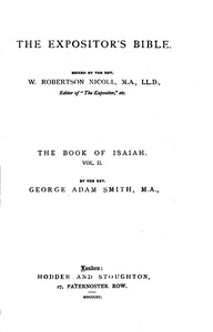 Cover of The Expositor's Bible: The Book of Isaiah, Volume 2 (of 2)