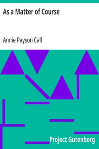 Cover of As a Matter of Course