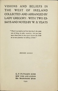 Cover of Visions and Beliefs in the West of Ireland, Second Series