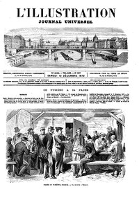 Cover of L'Illustration, No. 1607, 13 décembre 1873