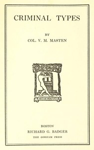 Cover of Criminal Types