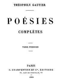 Cover of Poésies Complètes - Tome 1