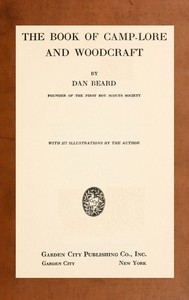 Cover of The Book of Camp-Lore and Woodcraft