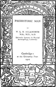 Cover of Prehistoric man