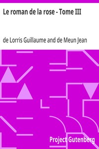 Cover of Le roman de la rose - Tome III