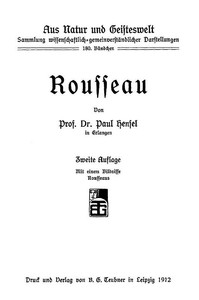 Cover of Rousseau