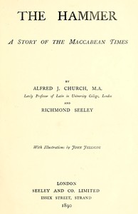 Cover of The Hammer: A Story of the Maccabean Times