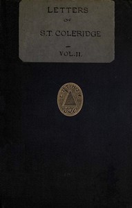 Cover of Letters of Samuel Taylor Coleridge, Vol. 2 (of 2)