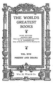 Cover of The World's Greatest Books — Volume 17 — Poetry and Drama