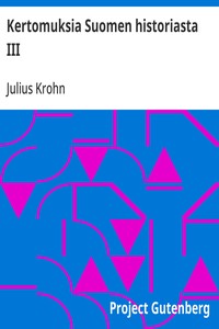 Cover of Kertomuksia Suomen historiasta III Eerikki XIV ja Juhana III