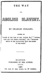 Cover of The Way to Abolish Slavery