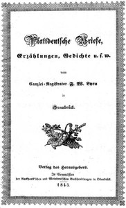 Cover of Plattdeutsche Briefe, Erzählungen und Gedichte mit besonderer Rücksicht auf Sprichwörter und eigenthümliche Redensarten des Landvolks in Westphalen