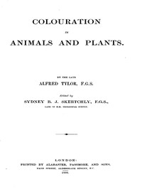 Cover of Colouration in Animals and Plants