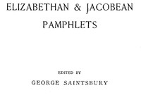 Cover of Elizabethan & Jacobean Pamphlets
