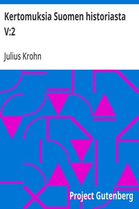Cover of Kertomuksia Suomen historiasta V:2 Kustaa Aadolf ja Kristiina: Suomen sisällinen tila