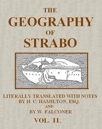 Cover of The Geography of Strabo, Volume 2 (of 3) Literally Translated, with Notes