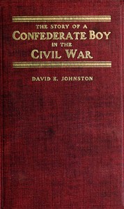 Cover of The Story of a Confederate Boy in the Civil War