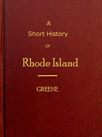 Cover of A short history of Rhode Island
