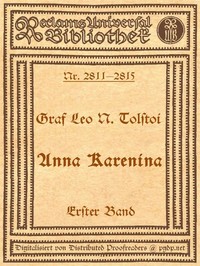 Cover of Anna Karenina, 1. Band