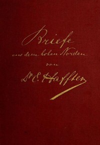 Cover of Briefe aus dem hohen Norden Eine Fahrt nach Spitzbergen mit dem HAPAG-Dampfer "Auguste Viktoria" im Juli
