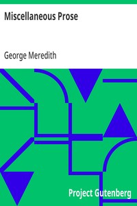 Cover of Miscellaneous Prose