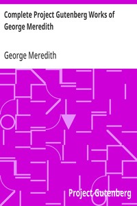 Cover of Complete Project Gutenberg Works of George Meredith