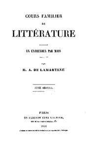 Cover of Cours familier de Littérature - Volume 02