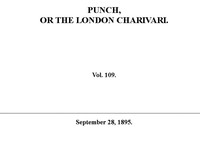 Cover of Punch or the London Charivari, Vol. 109, September 28, 1895