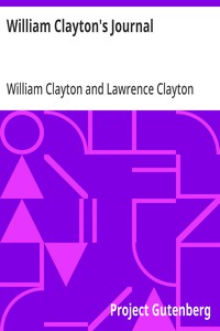 Cover of William Clayton's Journal A Daily Record of the Journey of the Original Company of "Mormon" Pioneers from Nauvoo, Illinois, to the Valley of the Great Salt Lake