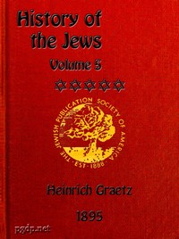 Cover of History of the Jews, Vol. 5 (of 6)