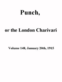 Cover of Punch, or the London Charivari, Volume 148, January 20th 1915